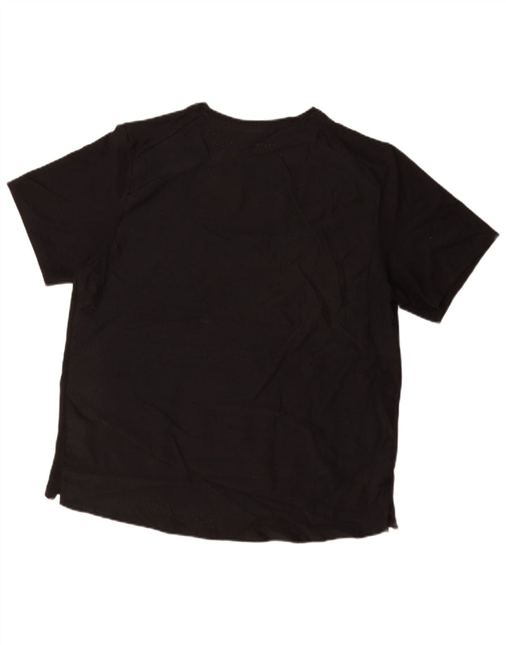 NIKE T-shirt grafica da uomo Dri Fit Top grande in poliestere nero