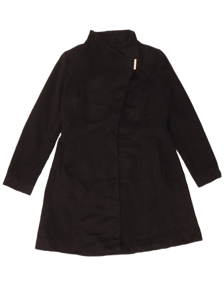 MICHAEL KORS Cappotto oversize da donna UK 10 piccolo in lana nera