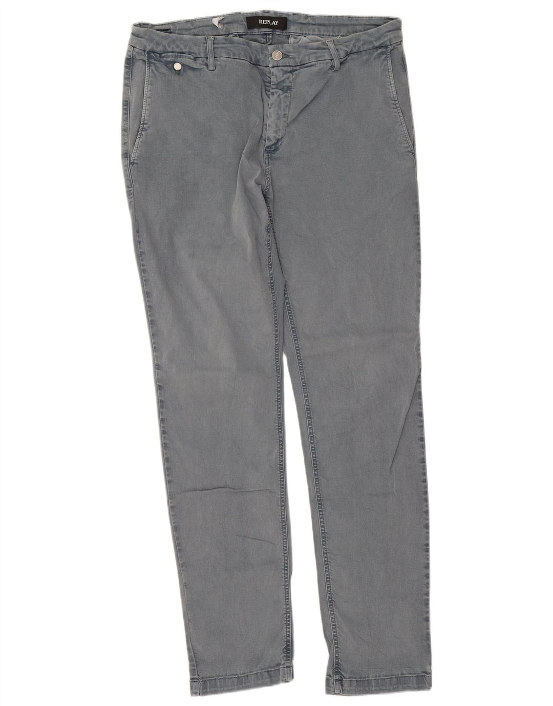 Jeans slim da uomo Replay W34 L32 cotone grigio