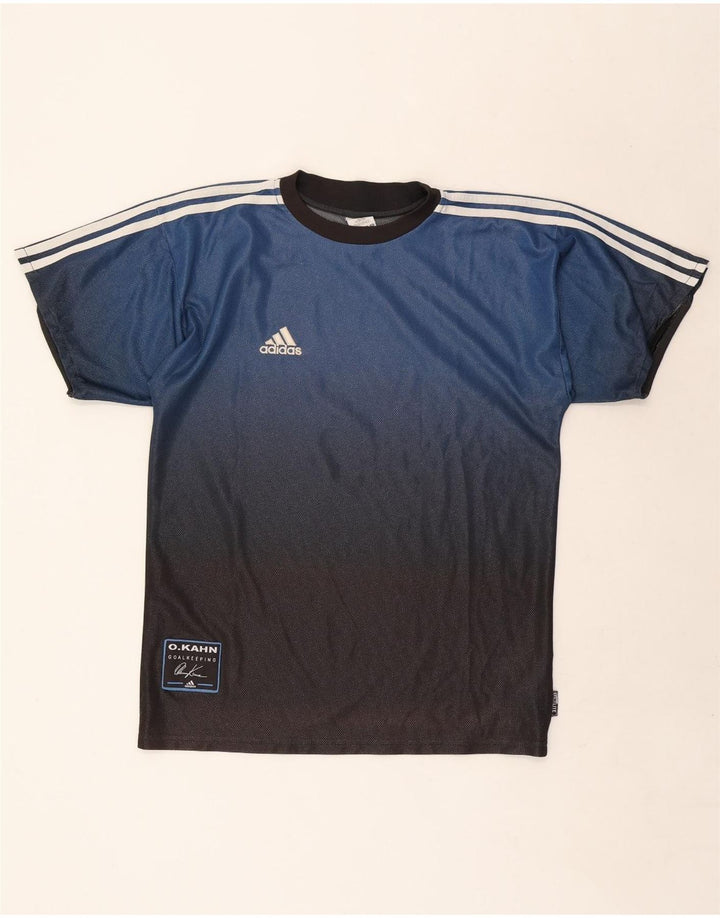 T-shirt grafica da uomo Adidas Top Small Blue Colourblock