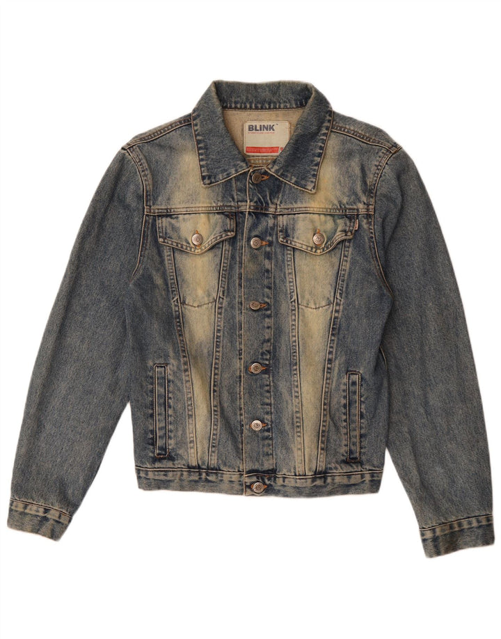 Giacca in denim da uomo Blink UK 36 piccola in cotone blu