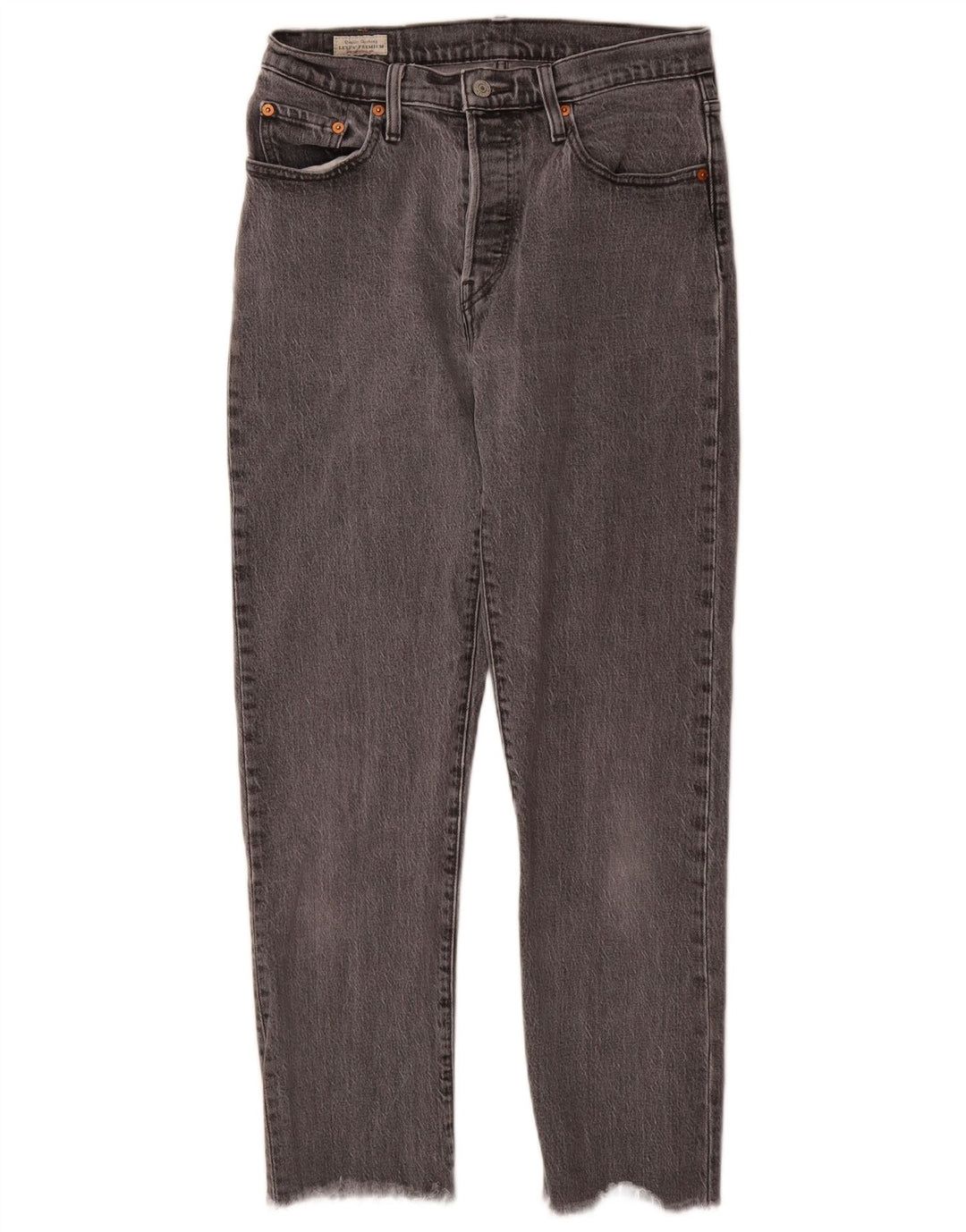 Jeans dritti Levi's 501 da donna W28 L28 cotone grigio