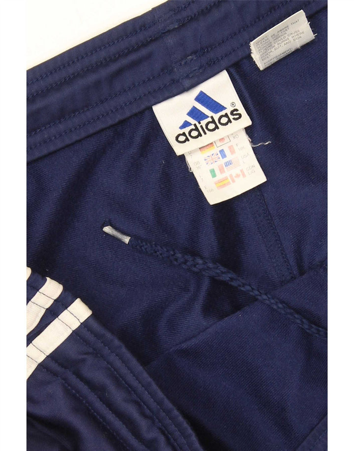 Pantaloni da tuta da uomo Adidas Large in poliestere blu navy