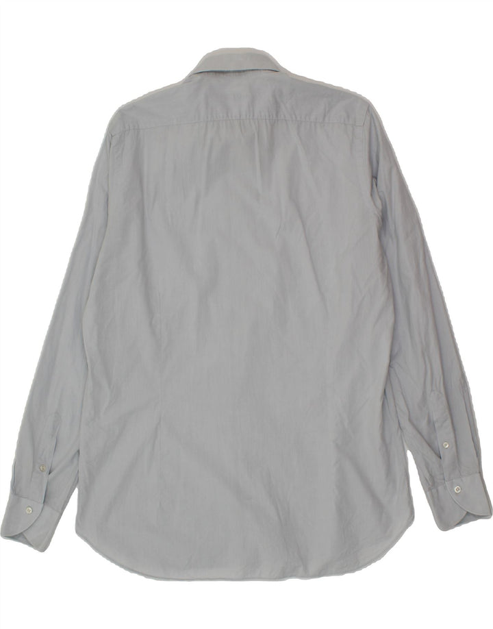 UNGARO Mens Shirt Size 17 43 XL Blue Cotton Vintage Ungaro and Second-Hand Ungaro from Messina Hembry 