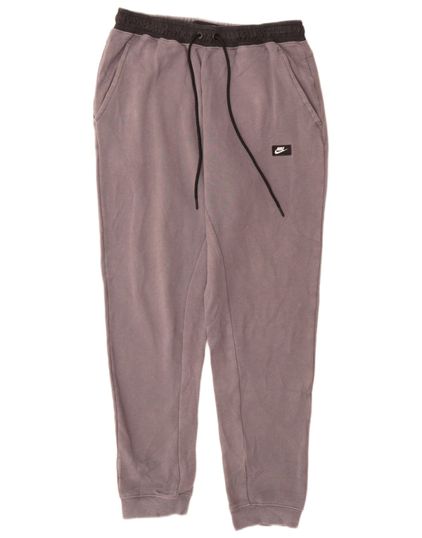Pantaloni da tuta da uomo Nike Joggers in cotone color block grigio medio