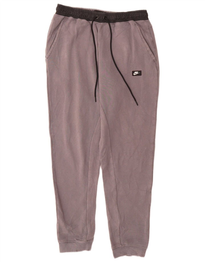 Pantaloni da tuta da uomo Nike Joggers in cotone color block grigio medio