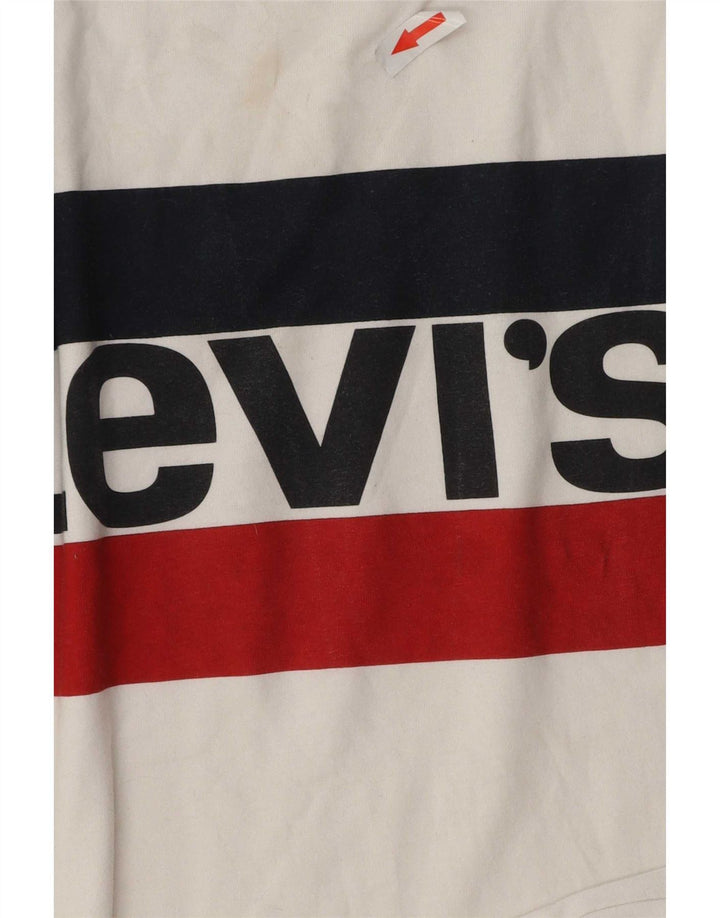 T-shirt grafica da uomo Levi's Top in cotone bianco medio