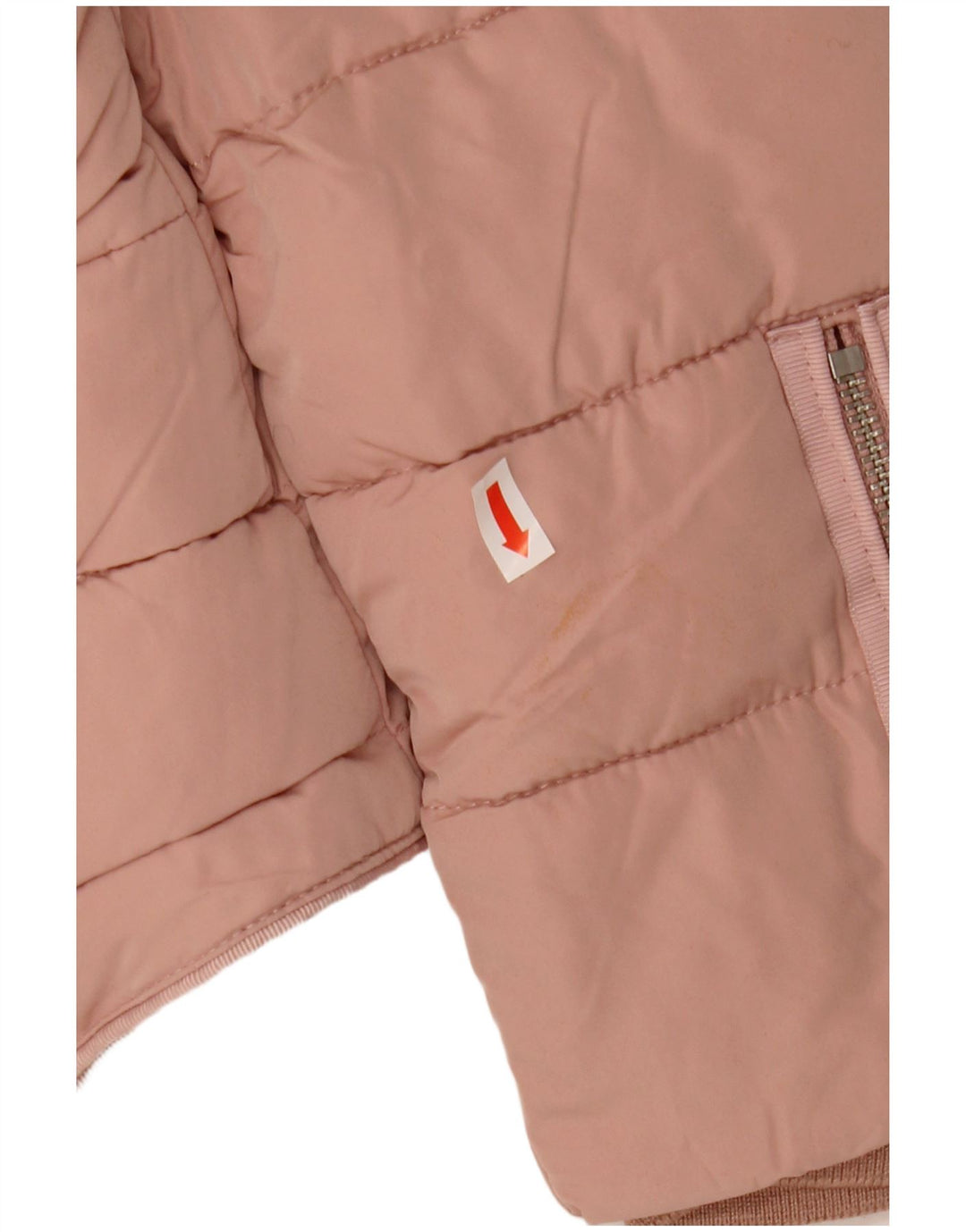 Giacca imbottita con cappuccio corta da donna ZARA UK 18 XL poliestere rosa