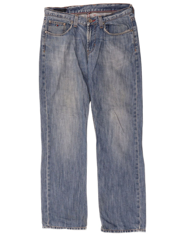 Tommy Hilfiger Mens Straight Jeans W32 L32 Blue Cotton