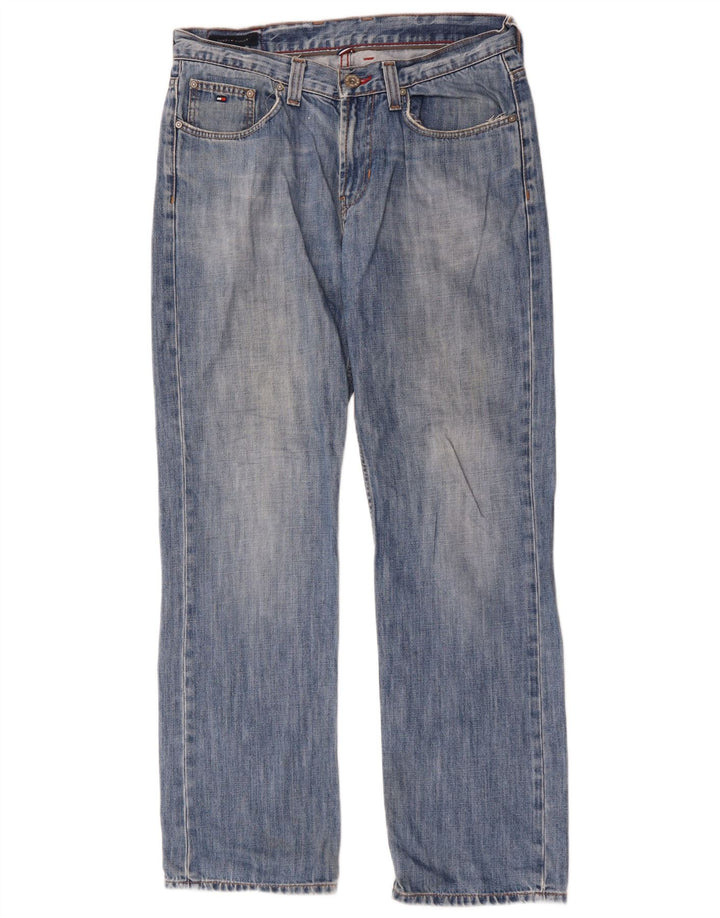 Jeans dritti da uomo Tommy Hilfiger W32 L32 cotone blu