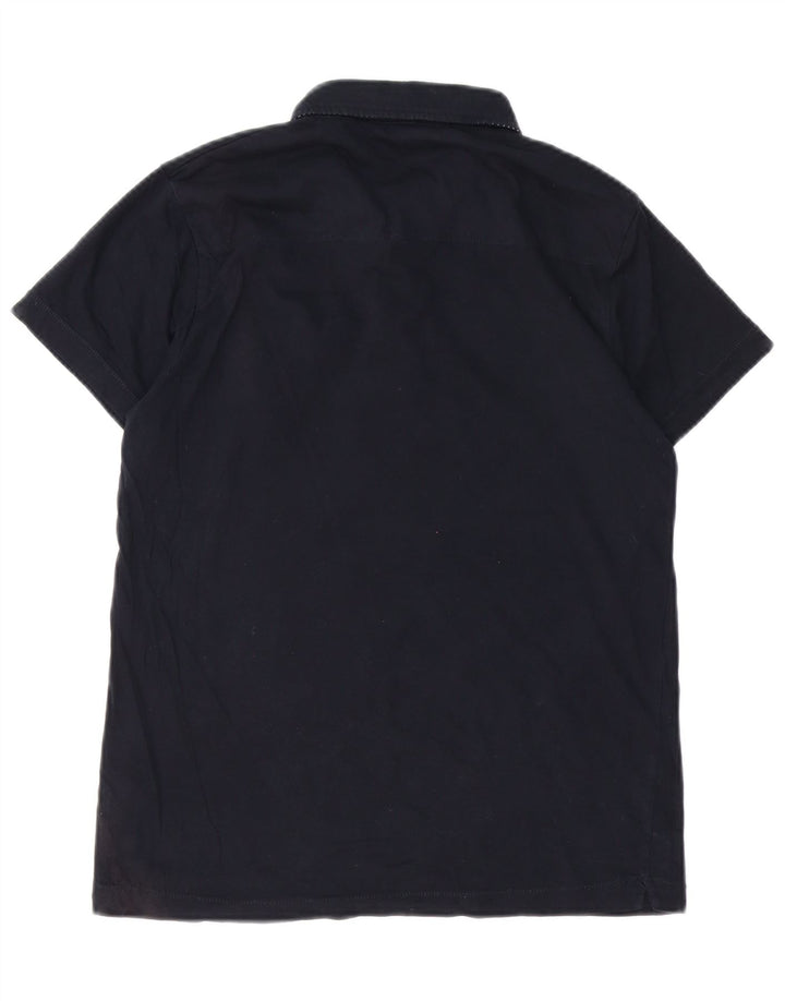 Polo da uomo French Connection in cotone blu navy medio