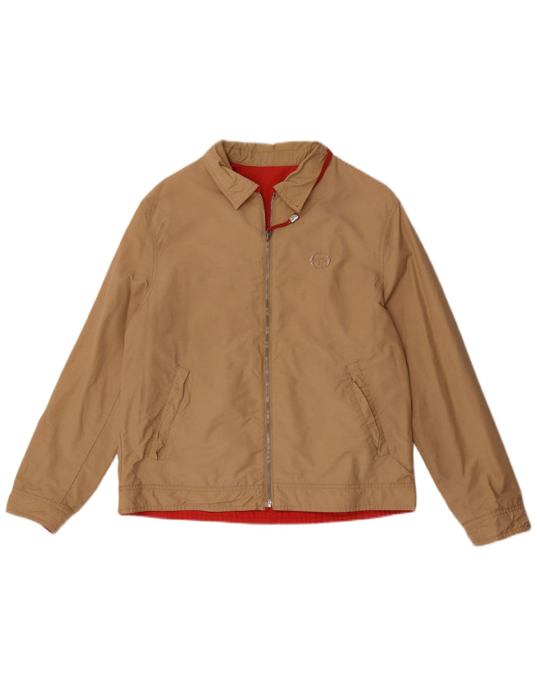 Giacca reversibile da uomo Sergio Tacchini UK 38 Cotone beige medio