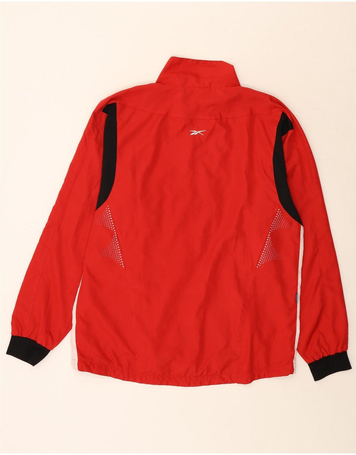 Giacca antipioggia da uomo Reebok UK 42 XL Poliestere color block rosso