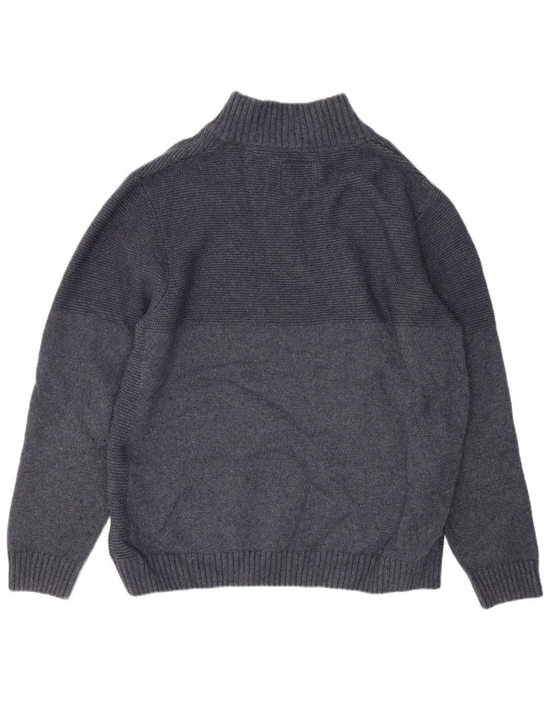 Maglione maglione con collo con zip da uomo Weird Fish 2XL poliestere blu navy