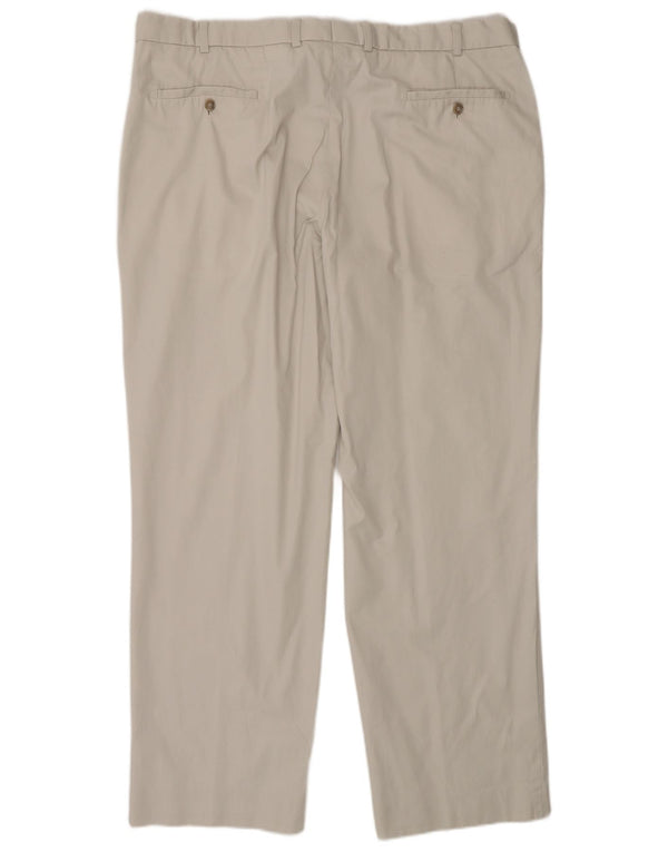 Pantaloni da abito dritti da uomo Marks & Spencer W38 L29 cotone grigio