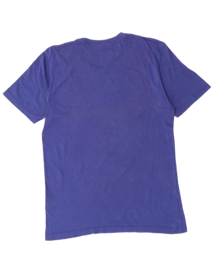 NIKE T-shirt grafica da uomo con vestibilità regolare, top in cotone blu medio