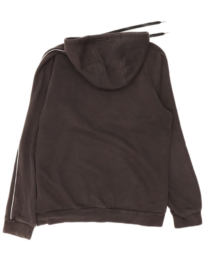 Felpa con cappuccio da uomo Adidas Medium in cotone nero