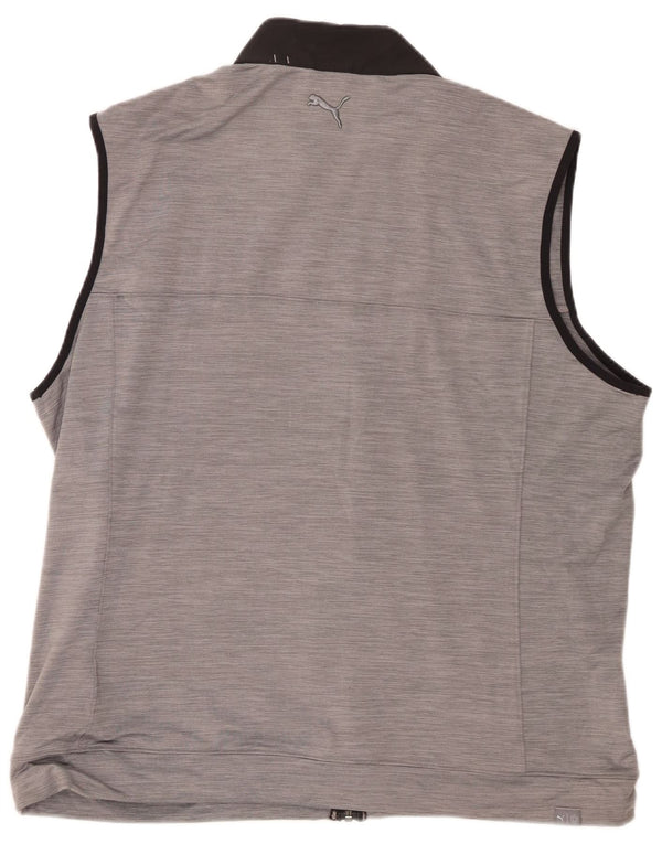 Giacca sportiva senza maniche da uomo Puma XL Poliestere color block grigio