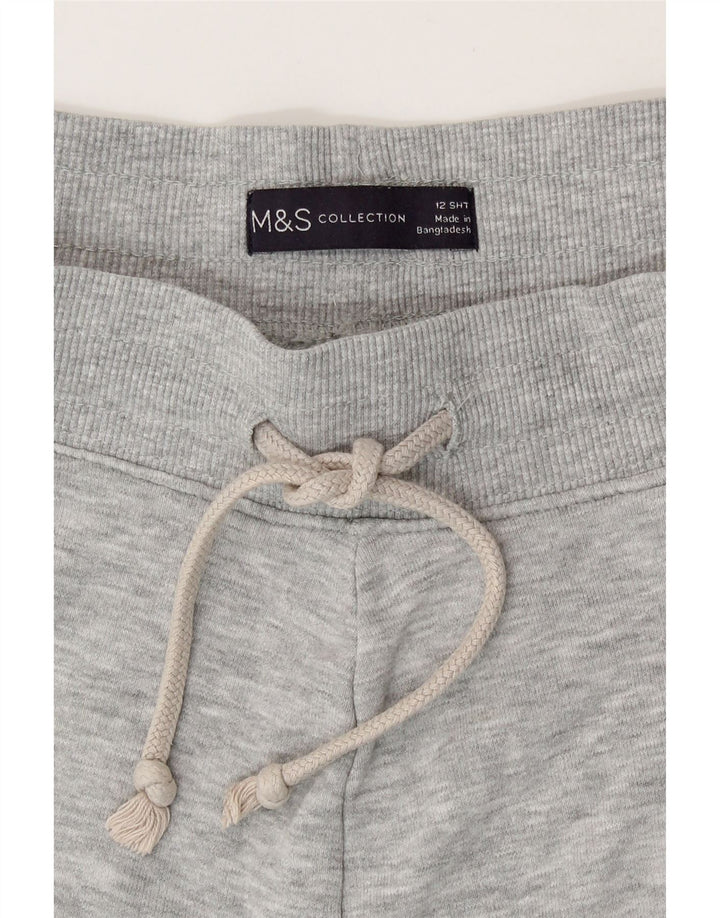 Pantaloni da tuta da donna Marks & Spencer Joggers UK 12 Cotone grigio medio