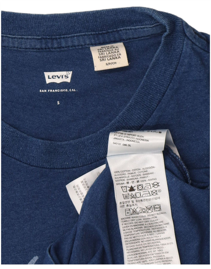 T-shirt grafica da uomo Levi's Top piccola in cotone blu