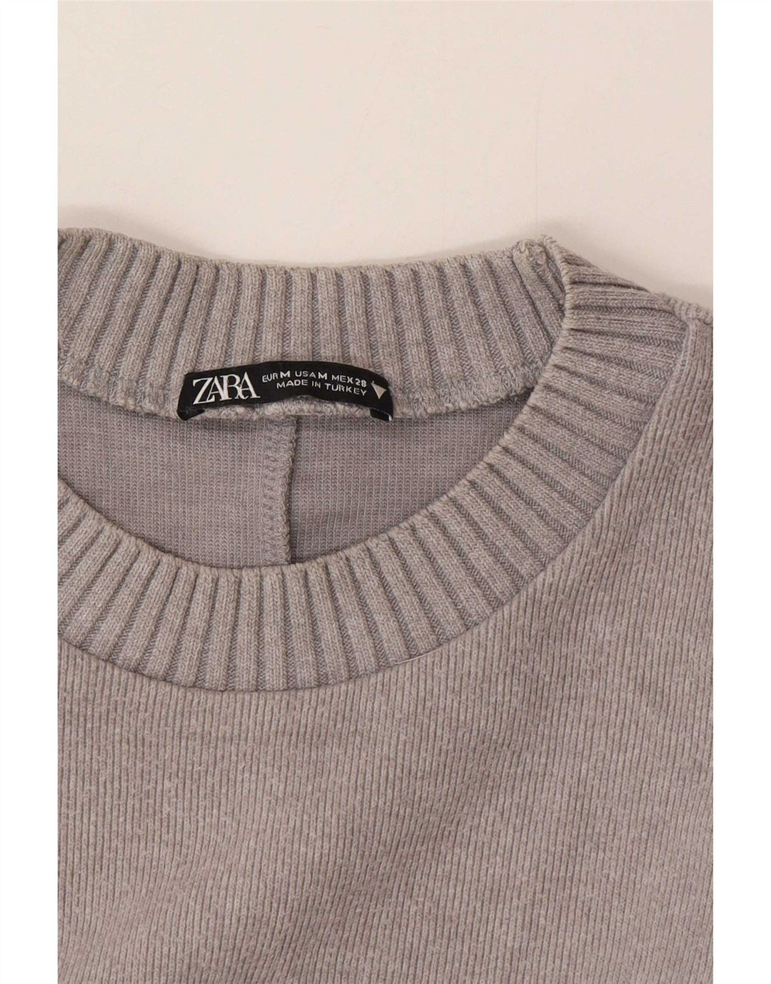 Top in camicetta ampia da donna Zara UK 14 Grigio medio