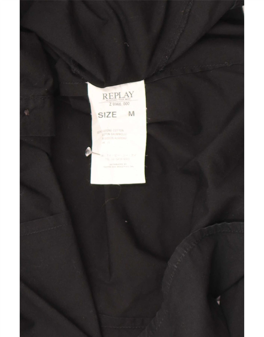Camicia grafica da donna Replay UK 14 cotone nero medio