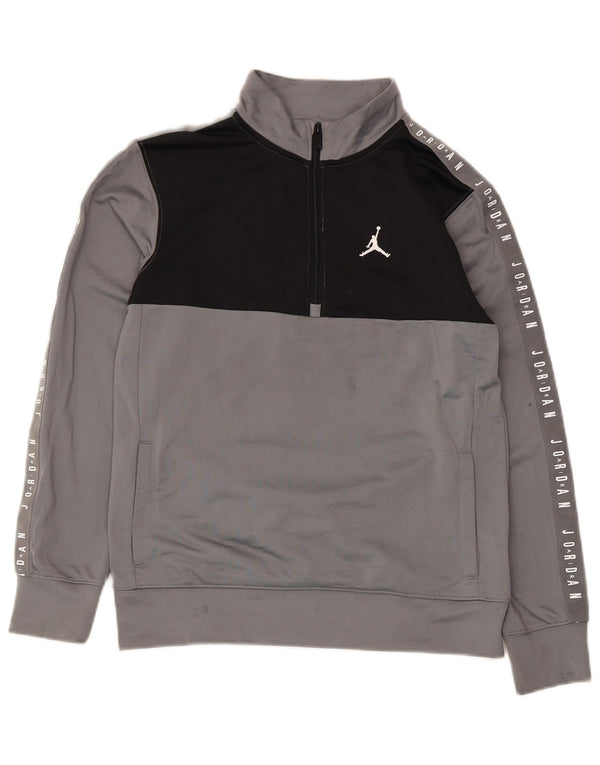Felpa con grafica Jordan per ragazzi, 12-13 anni, grande, color grigio