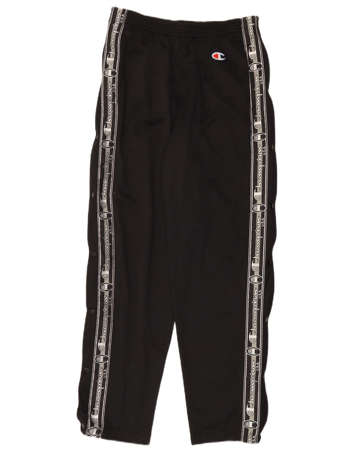 Pantaloni da tuta grafici da uomo Champion piccoli in poliestere nero
