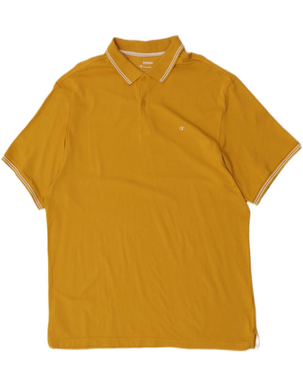 Polo Champion da uomo Easy Fit 3XL in cotone giallo
