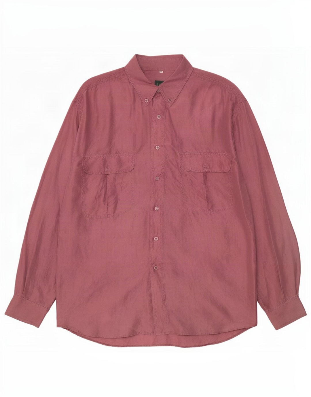Camicia vintage da uomo in seta bordeaux media