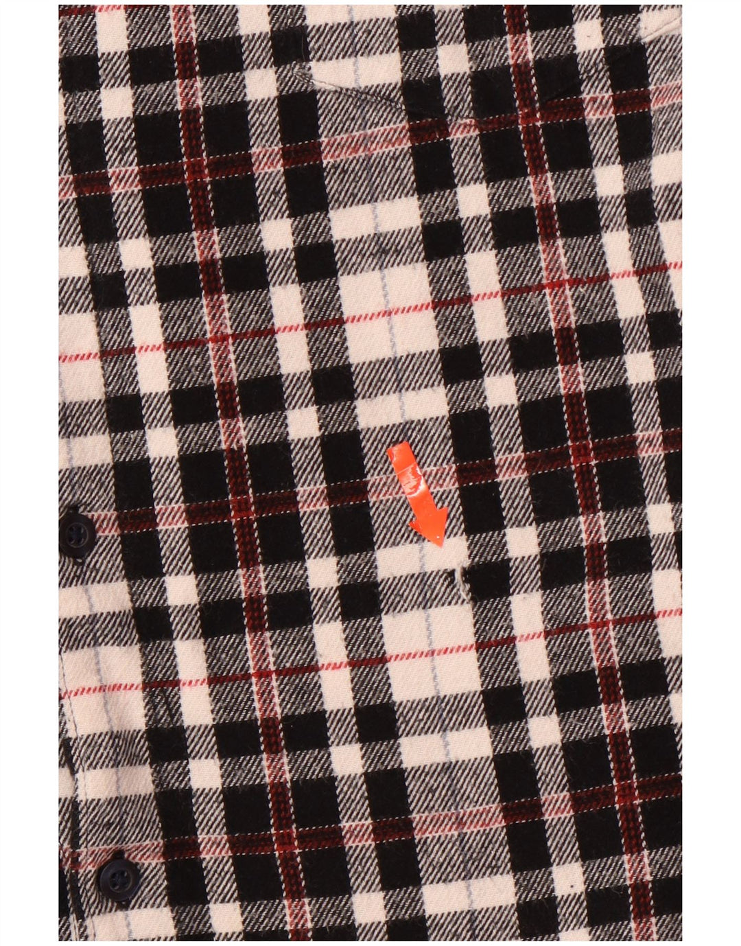 Camicia da uomo in flanella dal taglio classico a quadri Jack Wills XL in cotone a quadri nero