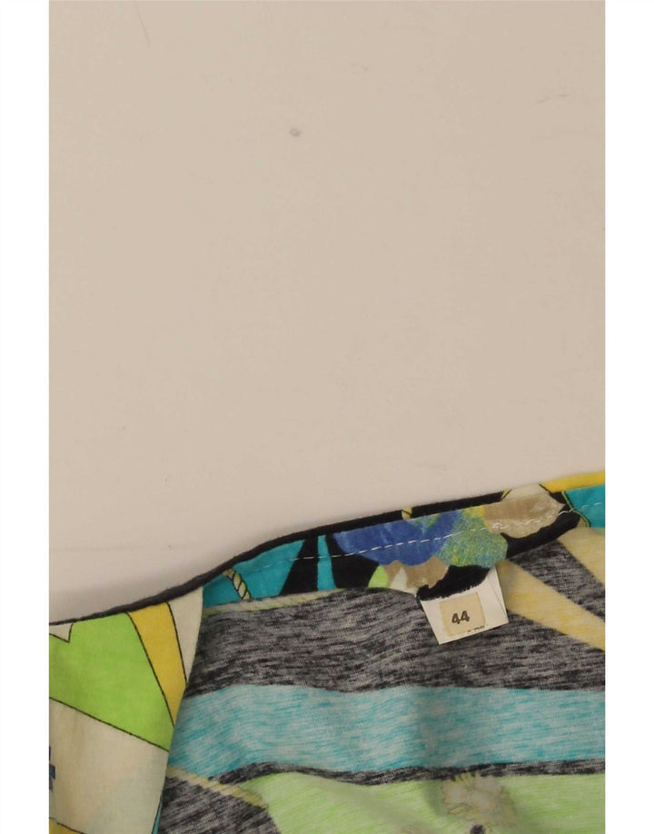 Prendisole grafico da donna vintage IT 44 cotone medio multicolore