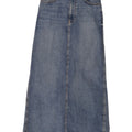 Gonna midi in denim da donna Zara piccola W26 in cotone blu