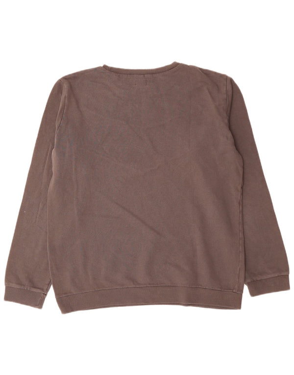 Diesel Felpa con grafica da uomo Maglione piccolo grigio color block
