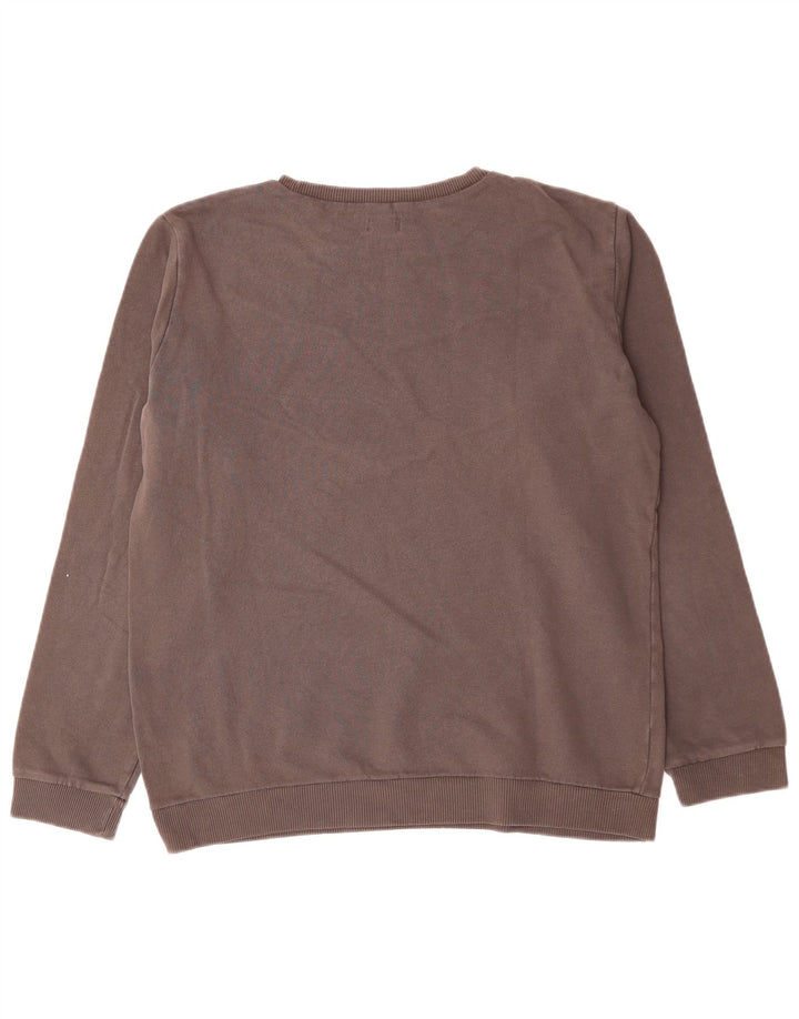 Diesel Felpa con grafica da uomo Maglione piccolo grigio color block