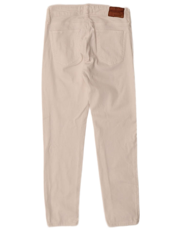 Jeans slim da donna Ralph Lauren W25 L25 cotone bianco