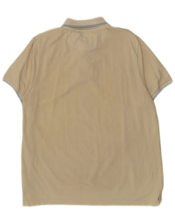 Polo da uomo Pierre Cardin XL in cotone giallo