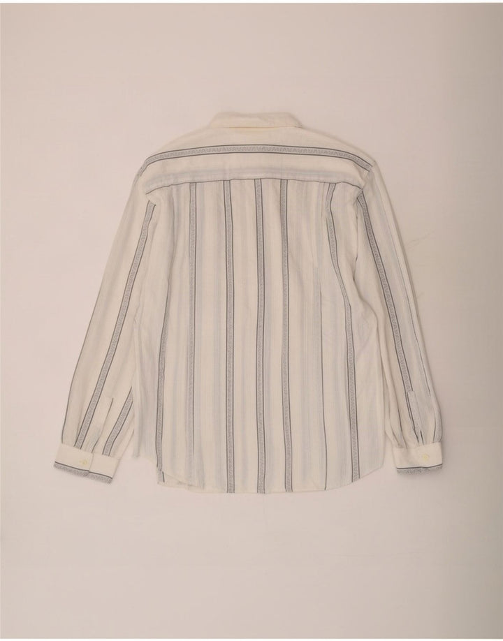 Camicia da uomo Anonima Camicie in viscosa rigata bianca media