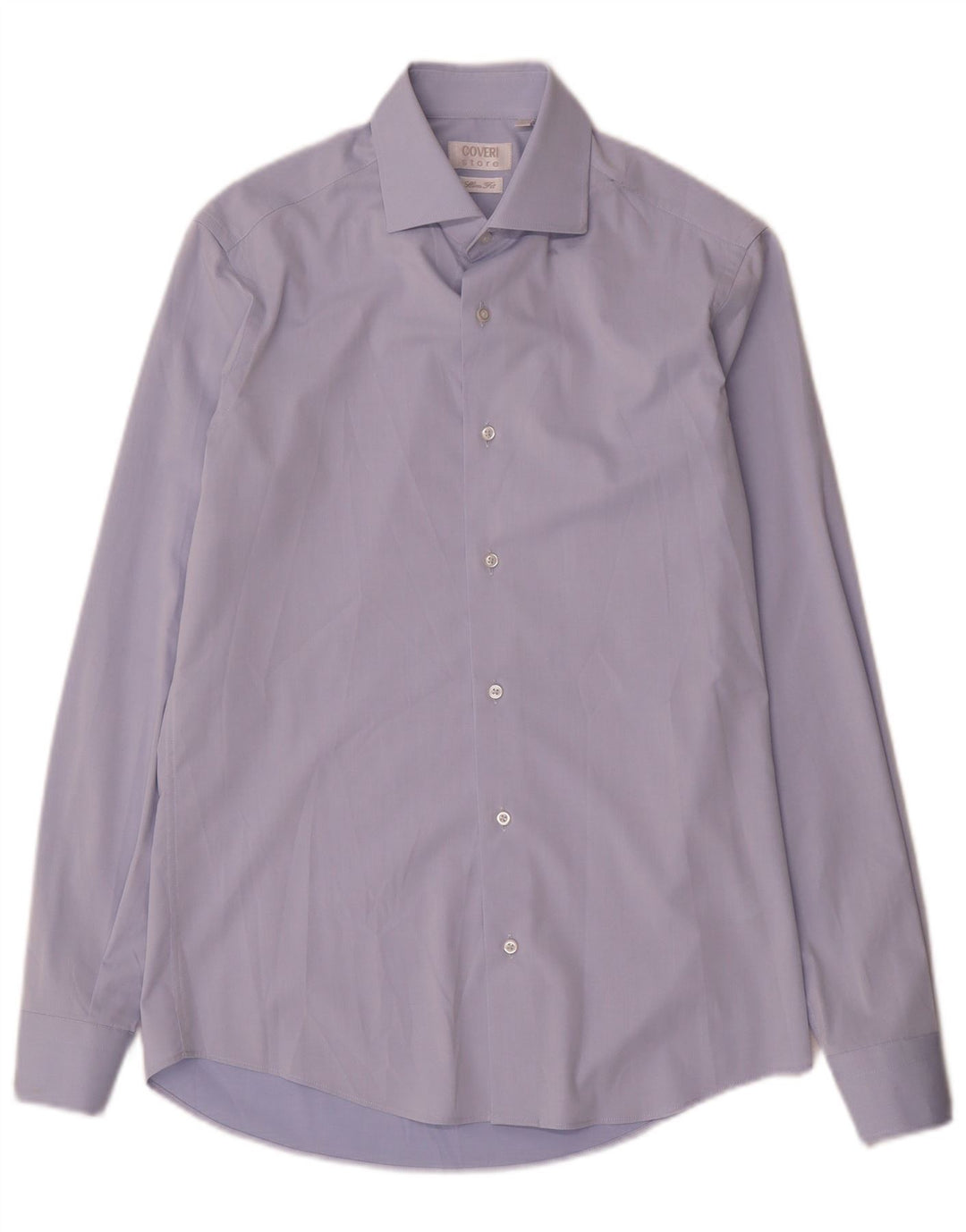 Camicia da uomo slim fit Coveri taglia 38 15 microfibre blu medio