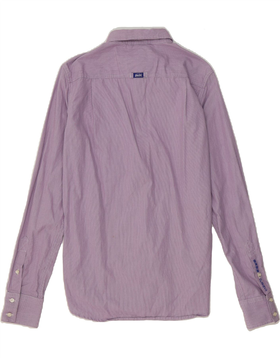 SUPERDRY Mens Shirt Medium Purple Check Cotton Vintage Superdry and Second-Hand Superdry from Messina Hembry 