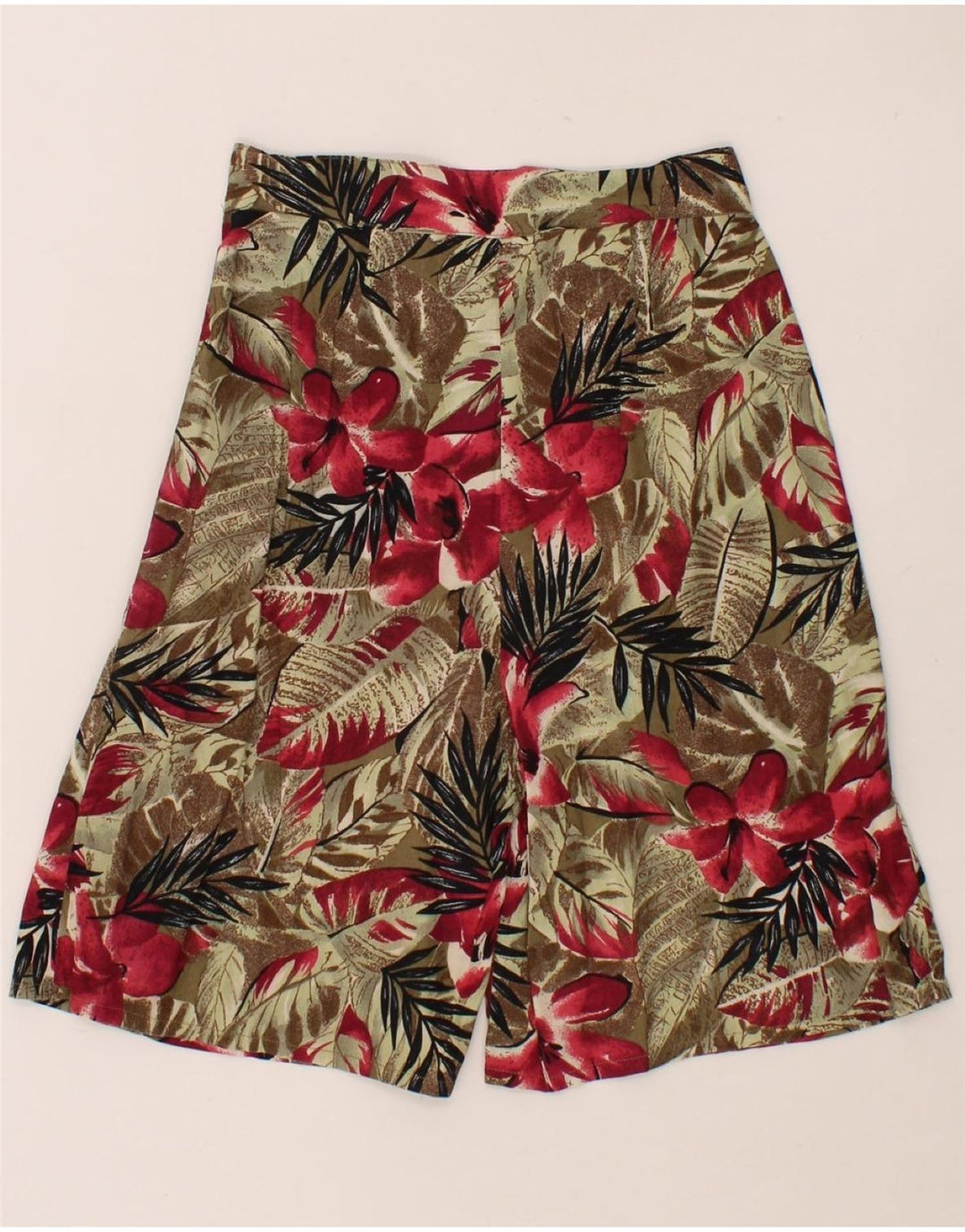 VINTAGE Womens Casual Shorts IT 44 Medium W26 Multicoloured Floral Cotton Vintage Vintage and Second-Hand Vintage from Messina Hembry 