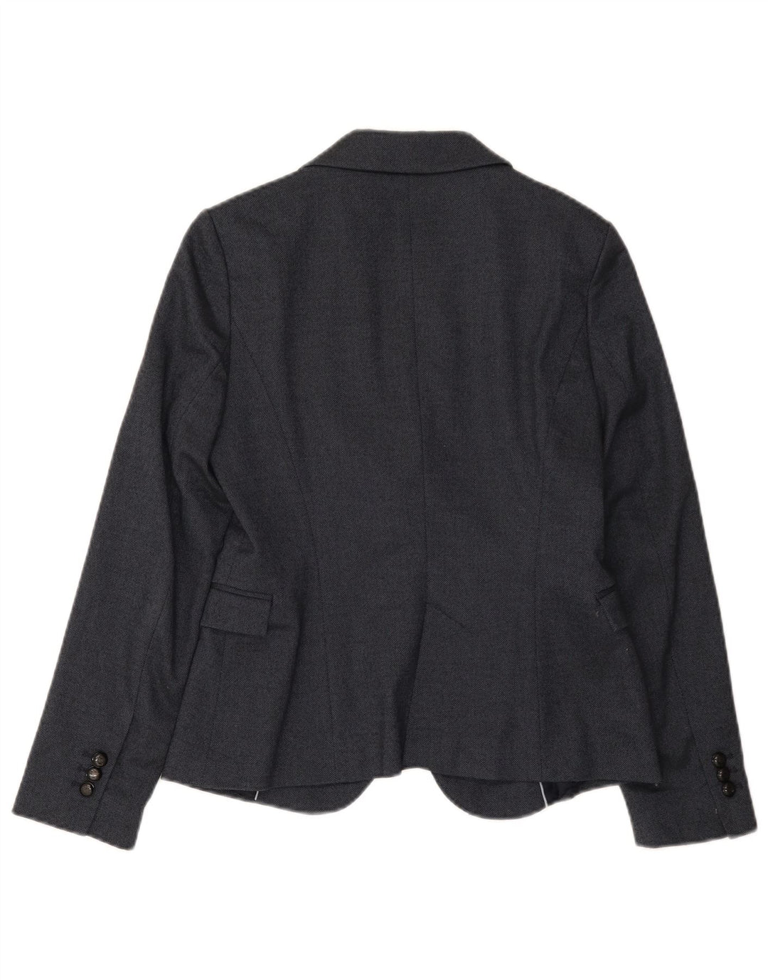Giacca blazer da donna a 1 bottone Zara UK 12 poliestere blu navy medio