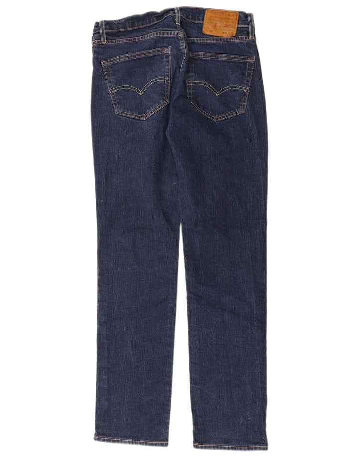 Levi's Uomo 511 Slim Jeans W31 L32 Blu Navy Cotone