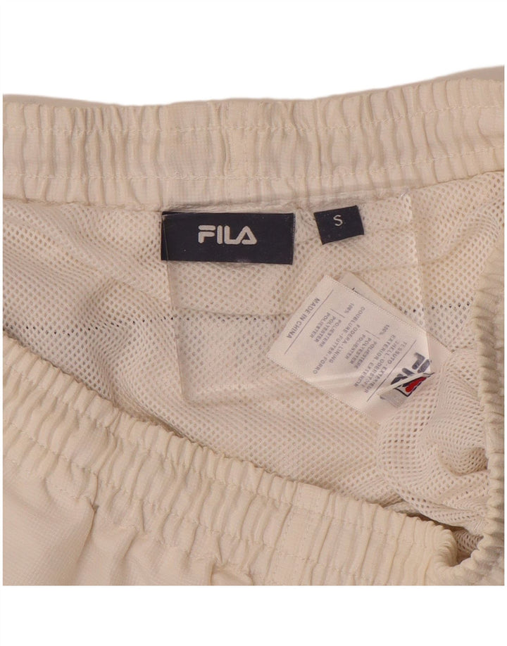 Pantaloncini sportivi da uomo FILA piccoli in poliestere bianco