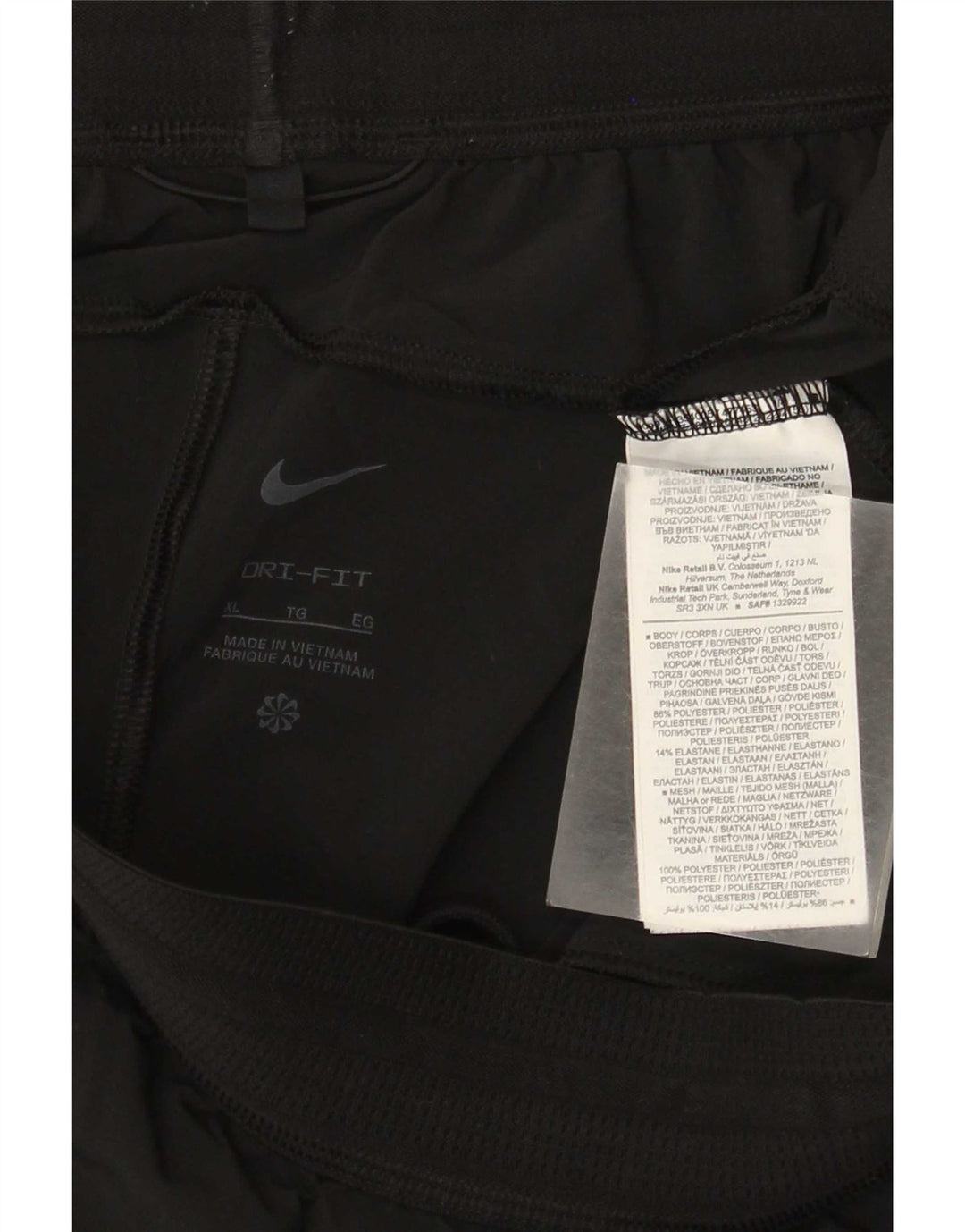Pantaloncini sportivi Nike Dri Fit da uomo XL in poliestere nero