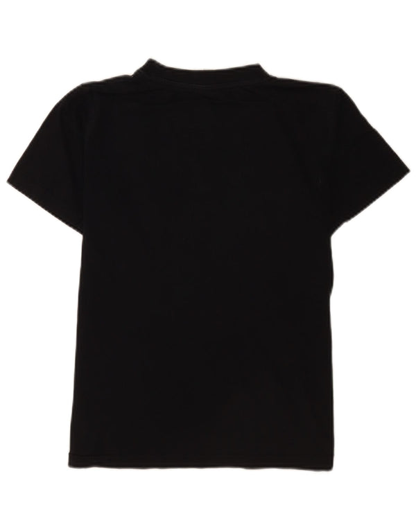 T-shirt grafica per ragazzi Carrera Top 11-12 anni in cotone nero