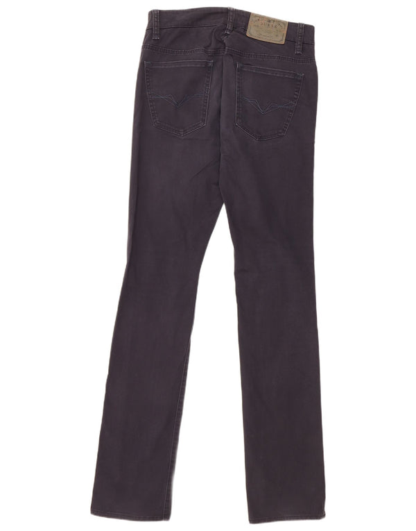 Pantaloni casual slim da uomo Guess W28 L34 cotone blu navy