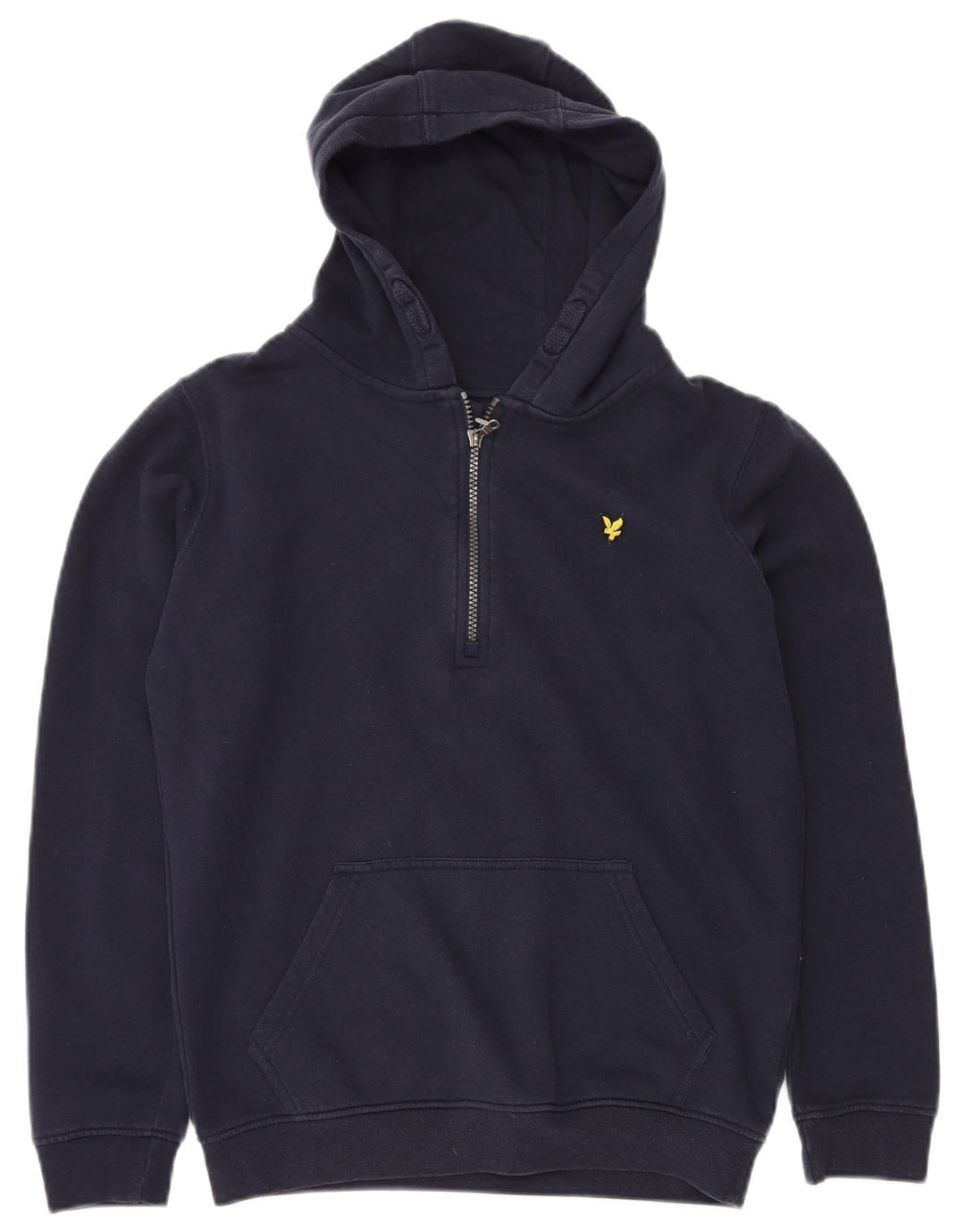 Maglione con cappuccio e zip da bambino LYLE & SCOTT 12-13 anni in cotone blu navy