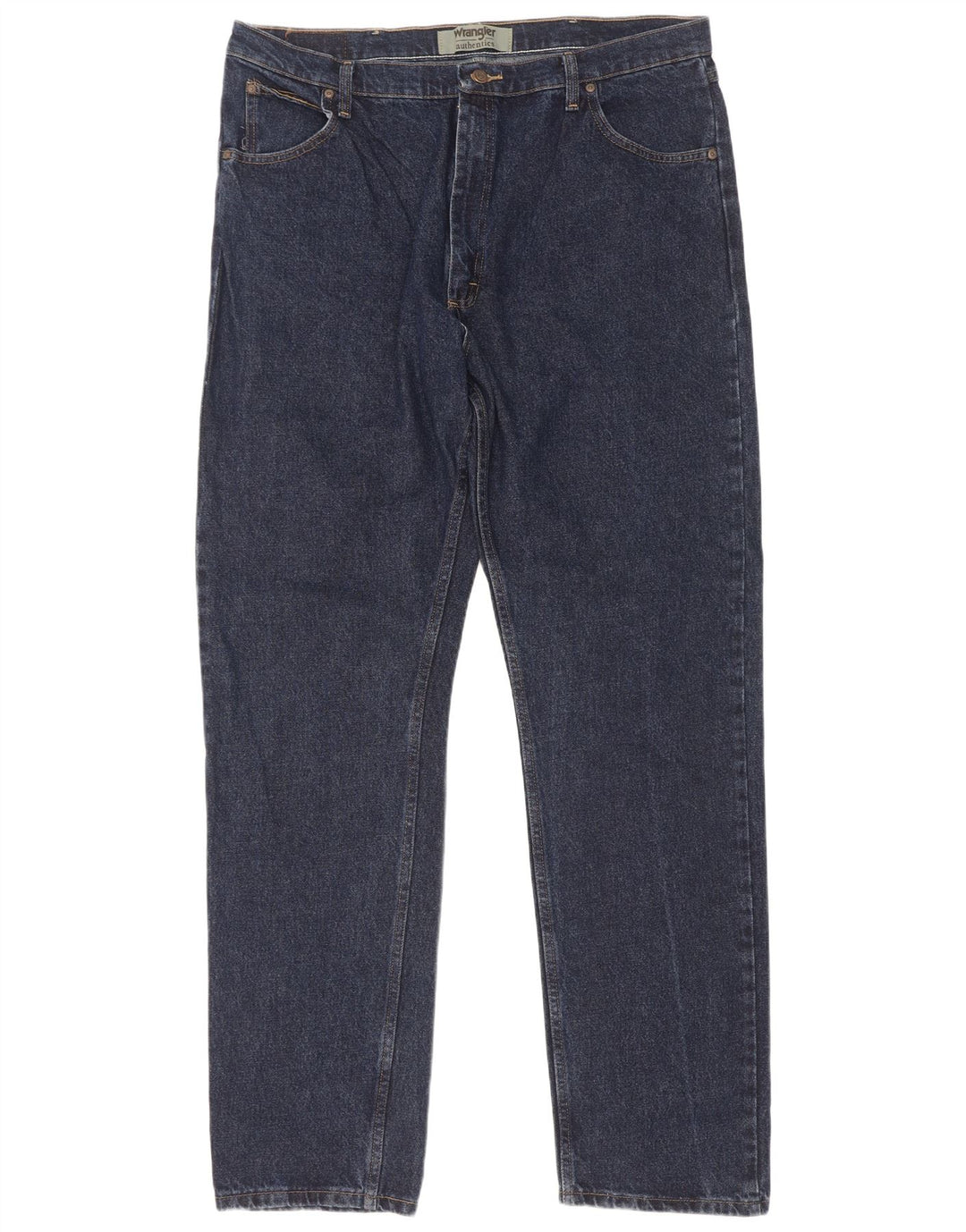 Jeans dritti da uomo Wrangler W40 L36 cotone blu navy