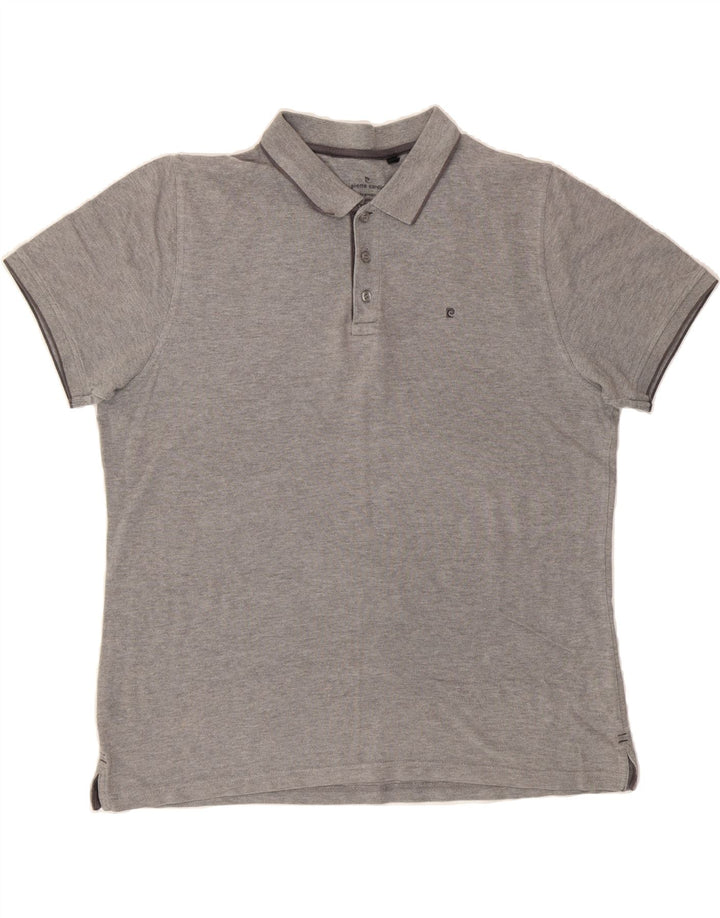 PIERRE CARDIN Mens Polo Shirt Large Grey Cotton Vintage Pierre Cardin and Second-Hand Pierre Cardin from Messina Hembry 